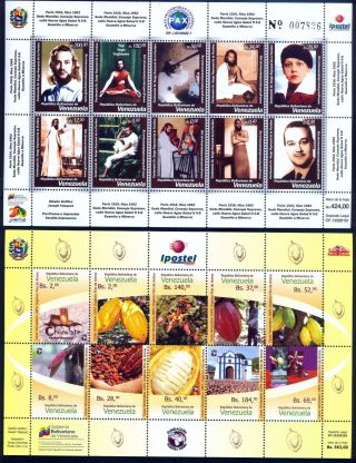 Venezuela Full Completed Year 2015 Cacao,  Woman,  Serge,  Procer Mnh