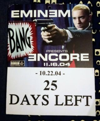 Eminem Presents Encore Promotional Countdown Calendar