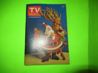 Vintage December 1974 Tv Guide Christmas Holiday Edition