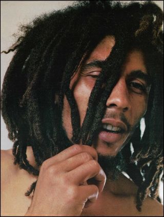 Bob Marley Classic 8 X 11 Close - Up B/w Pin - Up Photo Print