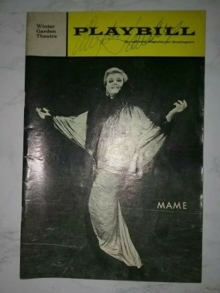 April 1967 Mame Angela Lansbury Signed Playbill Autographed