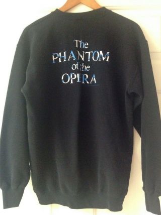 Vintage 1986 Phantom Of The Opera Logo Front & Back Sweat Shirt Medium Rare