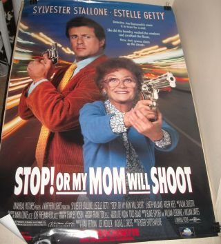 Rolled 1992 Stop Or My Mom Will Shoot Video Movie Poster Stallone Getty Comedy