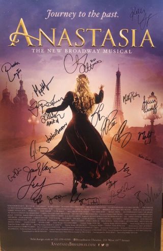 Christy Altomare,  Signed Anastasia Broadway Poster Windowcard