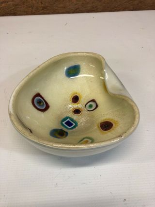 Mid Century Modern Murano ? Art Glass Bowl / Ash Tray 3