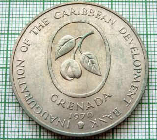 Grenada 1970 4 Dollars,  Caribbean Development Bank,  F.  A.  O.  Series Bananas,  Unc