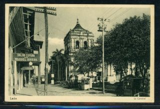 Nicaragua Postal History: Lot 140 1929 Bisect (5c),  1c Pt Managua - Hamburg $$$