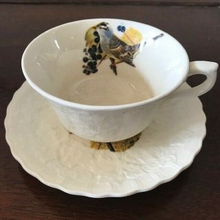 Alfred Meakin Audubon Birds Of America Cup & Saucer,  114 White Crowned Sparrow