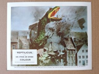 Reptilicus Color Sci - Fi Photo Of The Creature 1961
