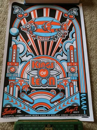 Kings Of Leon 2017 Concert Poster Set Of 3 Jesse Phillips Kate Cosgrove