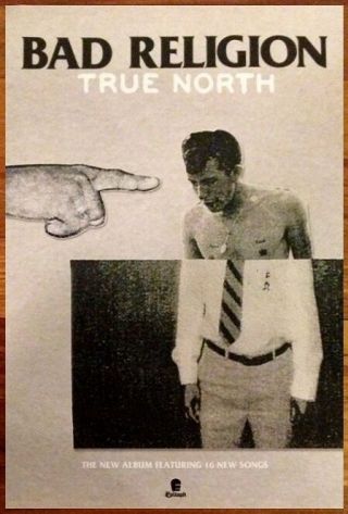 Bad Religion True North Ltd Ed Large Rare Tour Poster,  Punk Rock Poster