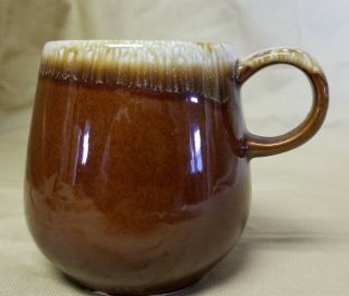 Vintage Mccoy Pottery Brown Drip Glaze Coffee Cup Mug Oven Proof 10oz