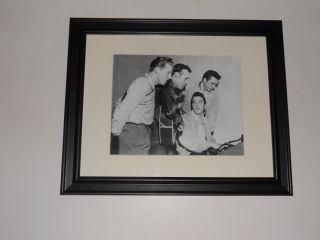 Framed 1956 Million Dollar Quartet Elvis,  Carl P,  Johnny Cash,  Jerry Lee Lewis