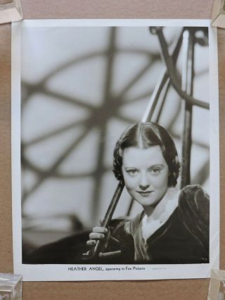 Heather Angel With Shadows Glamour Studio Portrait Photo 1930 