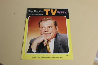 1961 Chicago Daily News Tv Week Schedule Guide - Tom Ewell Cover