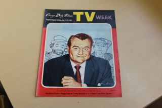 1961 Chicago Daily Tribune Tv Week Schedule Guide - Red Skelton Cover