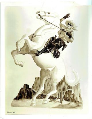 8”x10” B&w Still,  The Lone Ranger,  1950 