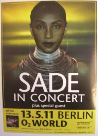 Sade Concert Tour Poster 2011 Soldier Of Love