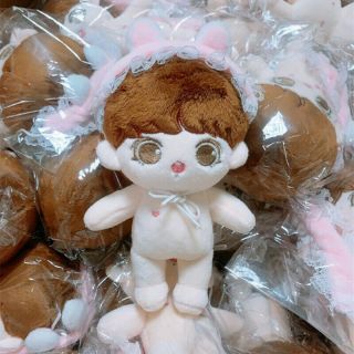 15cm/6  Kpop Bts Jungkook Plush Doll Toy With Rabbit Headwear【without Clothes】