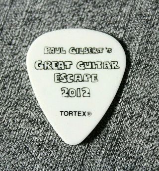 Paul Gilbert // Great Escape 2012 Tour Guitar Pick // Tortex Mr Big Racer X