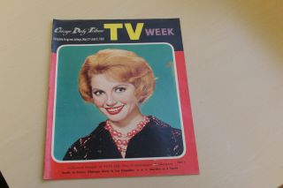 1961 Chicago Daily Tribune Tv Week Schedule Guide - Ruta Lee Cover
