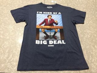 Anchorman T Shirt Mens Sz Xl Will Ferrell I’m Kind Of A Big Deal Nwt