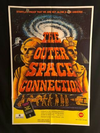 Outer Space Connection 1975 One Sheet Movie Poster Sci Fi Aliens Alien Serling