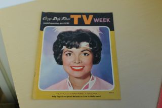 1961 Chicago Daily Tribune Tv Week Schedule Guide - Jolene Brand Cover