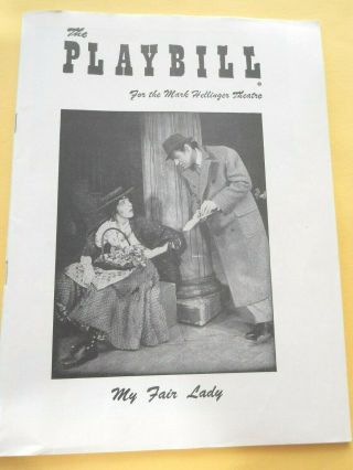 June 10 - 1957 - Mark Hellinger Theatre Playbill - My Fair Lady - Julie Andrews