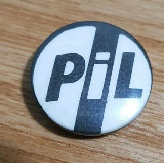 Rare Public Image Ltd Pil 1970s Vintage Punk Wave Button Badge
