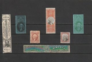 United States Revenue Stamps Lot Early Classic 4