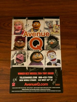 Avenue Q The Broadway Musical 2010 Complete Cast Signed 14 