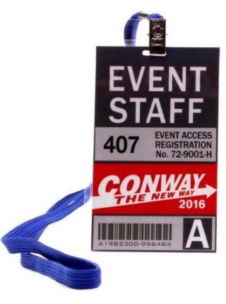 House Of Cards Screen Prop Conway Election Campaign Event Staff Pass (02)