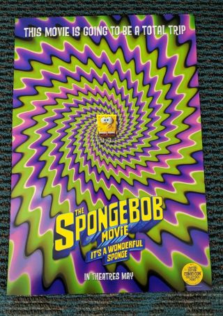 Limited Edition Sdcc 2019 Comic Con Nickelodeon Spongebob Poster 13x19