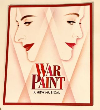 " War Paint " - Broadway Souvenir Program Playbill Hard To Find -
