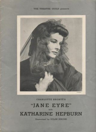Katharine Hepburn " Jane Eyre " 1936 Souvenir Program Tour