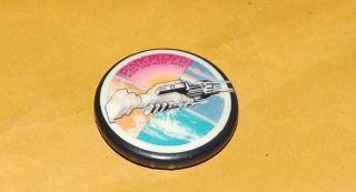 Badge Pin 32mm Pink Floyd Wish You Were Here Prog Rock Music Button Old Band