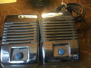 Chrome Diecast Rca Victor Drive - In Theatre Movie Speaker Set With Speakers
