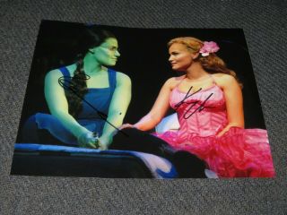 Idina Menzel & Kristen Chenoweth Signed Wicked Broadway 8x10 Photo 1