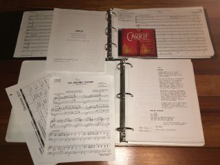 Carrie The Musical Rare Broadway Production Script Score And Music Cd