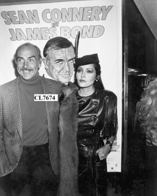 Sean Connery And Barbara Carrera At Press Preview Of " Never Say Never Again "