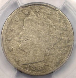 1885 Liberty Nickel 5c - Pcgs Very Good Details (vg) - Rare Date Certified Coin