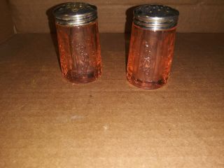 Pink Sharon Cabbage Rose Salt & Pepper Shakers 3