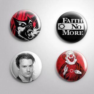 4 Faith No More - Pinbacks Badge Button Pin 25mm 1  ::