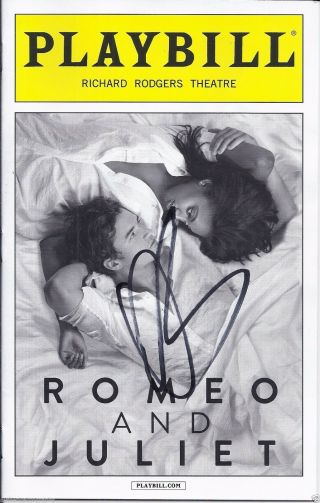 Orlando Bloom In " Romeo And Juliet " Autographed Playbill