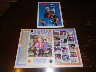 The Thompson Twins - Music Advert Poster,  Articles Clippings - 1984 - 1987