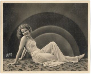 Vintage Spirited Art Deco Beauty Actress C.  1930s Photograph Theatrical Chicago