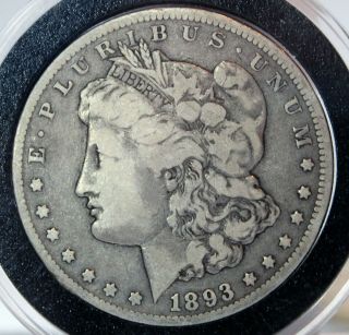 1893 Cc Morgan Silver Dollar $1 Key Date