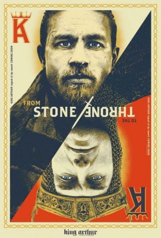 King Arthur Legend Of The Sword 11.  5 " X17 " Promo Movie Poster 2017