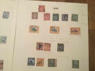China 1909 Temple Of Heaven Stamps Full Set 1898 Dragon Stamps 16 Stamps